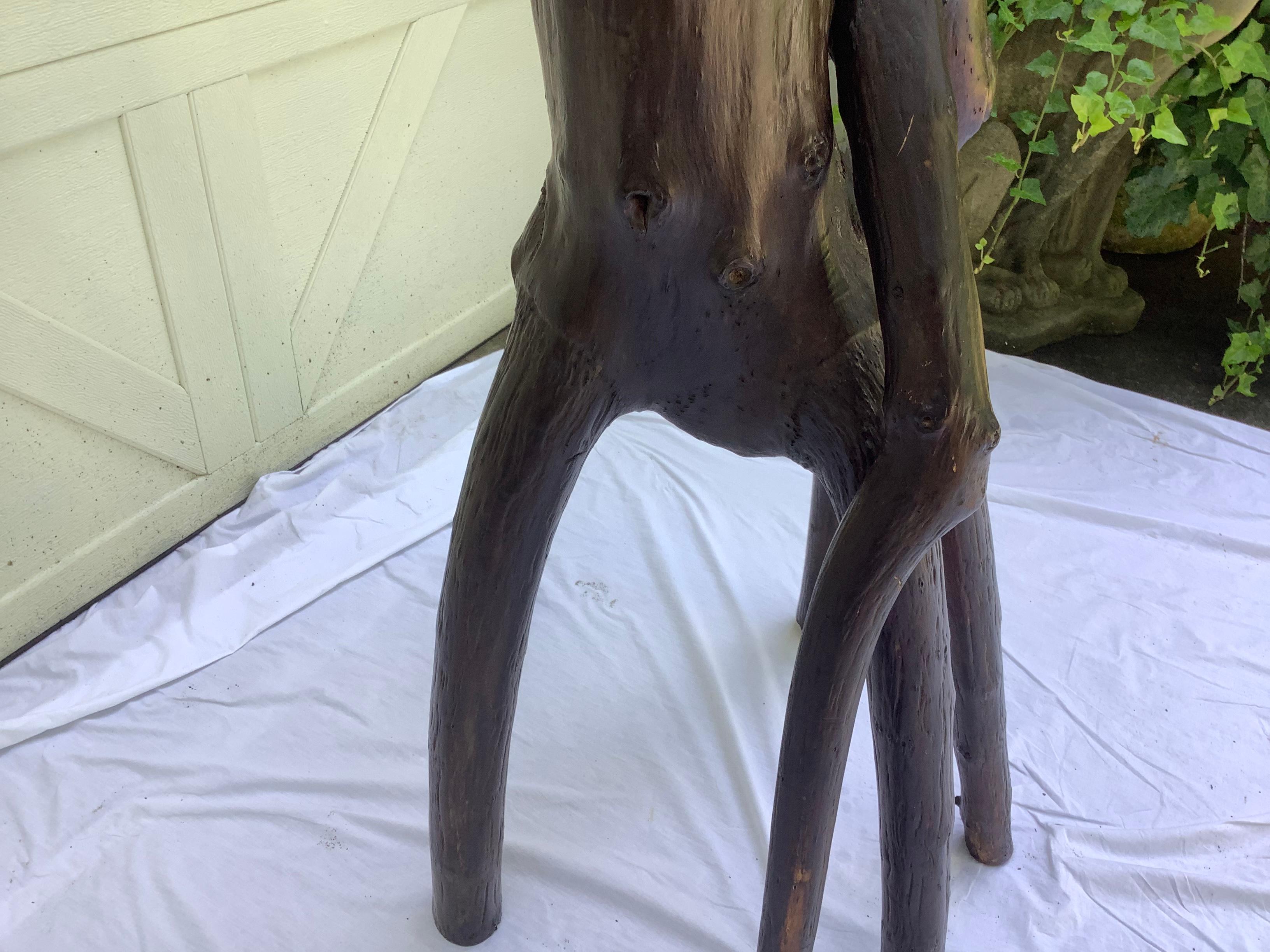 Black Forest Style/ Folk Art Deer Head Pedestal 9