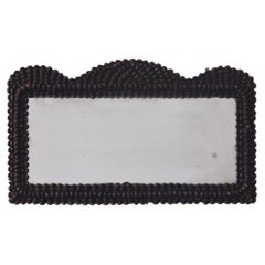 Black Forest Style Pinecone Frame Mirror with Antique Glass