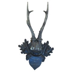 Taxidermia Black Forest, ciervo antiguo, 1888