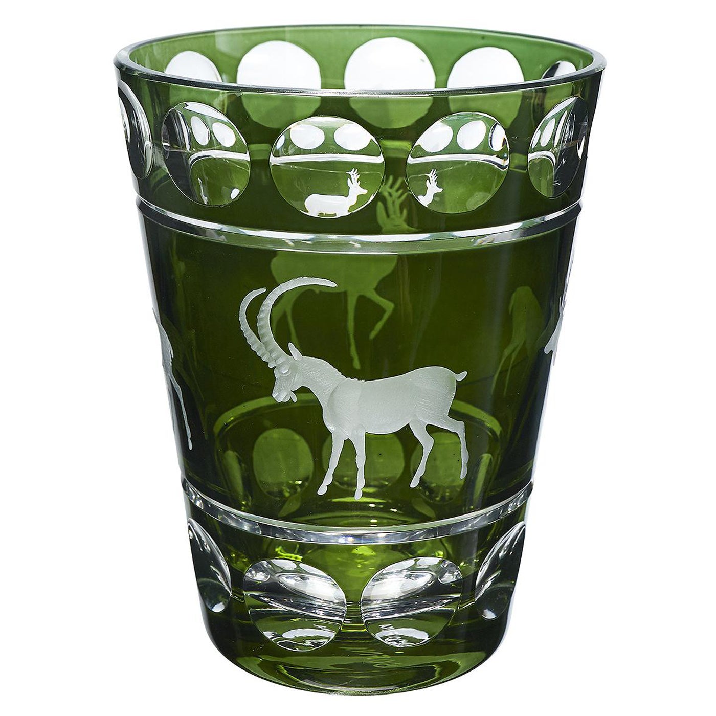 Black Forest Vase Crystal with Hunting Decor Green Sofina Boutique Kitzbuehel