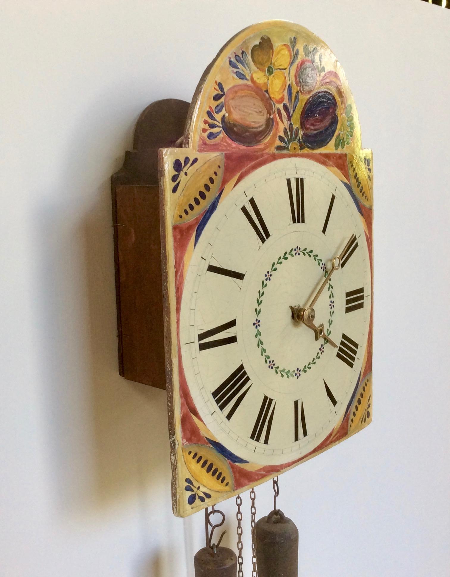 Black Forest Wall Clock In Good Condition For Sale In Norwich, GB