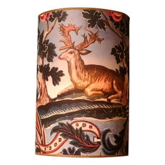 Black Forest Wall Light Shade Wallpaper with Hunting Scene Sofina Kitzbuehel
