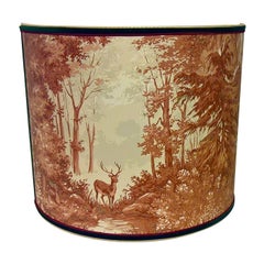 Black Forest Wall Light Shade Wallpaper with Hunting Scene Sofina Kitzbuehel