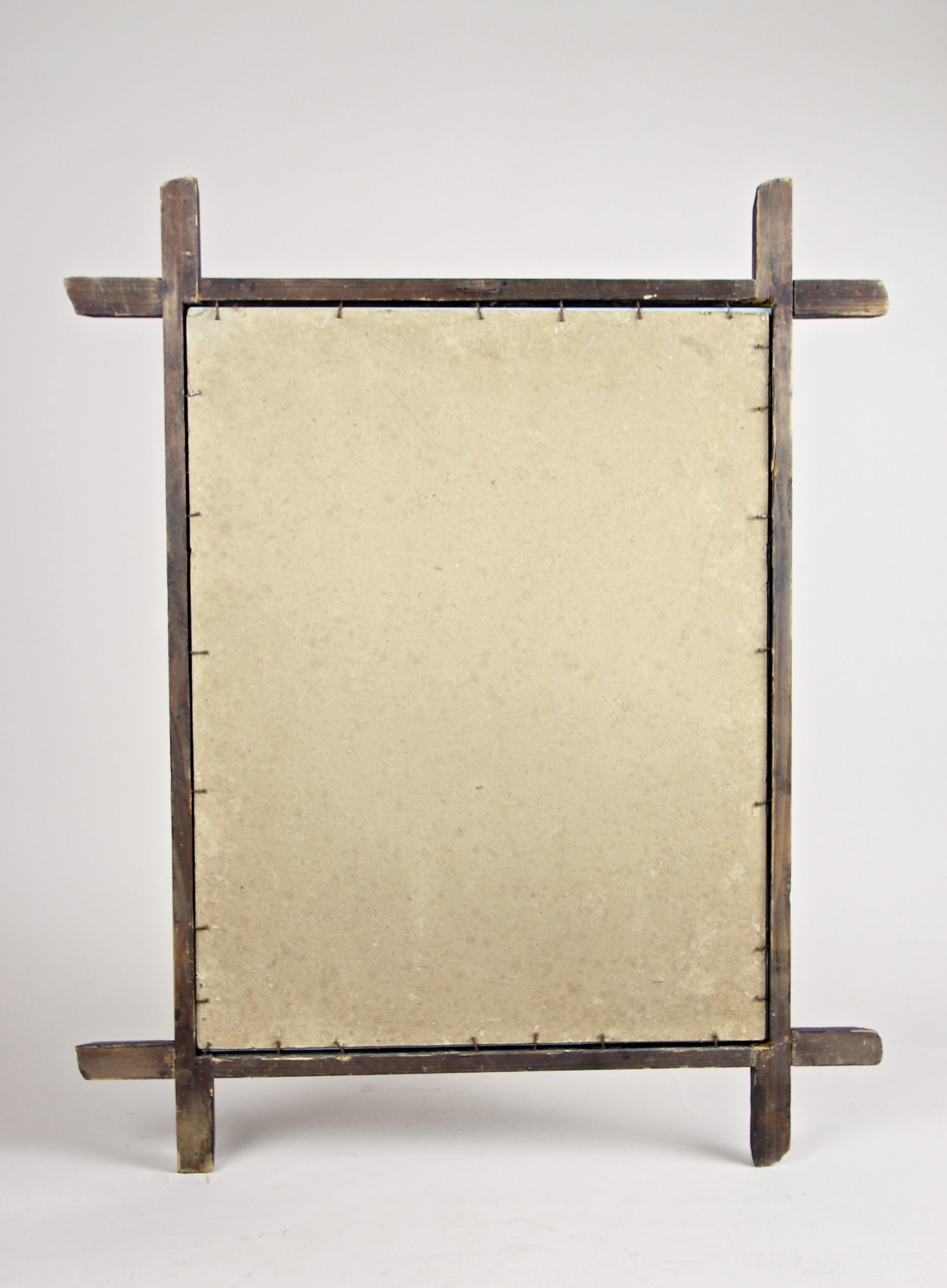 Black Forest Wall Mirror Basswood, Austria, circa 1880 For Sale 9