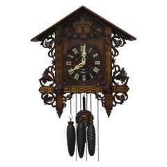 Black Forest Wall Mounted Cuckoo and Quail Clock