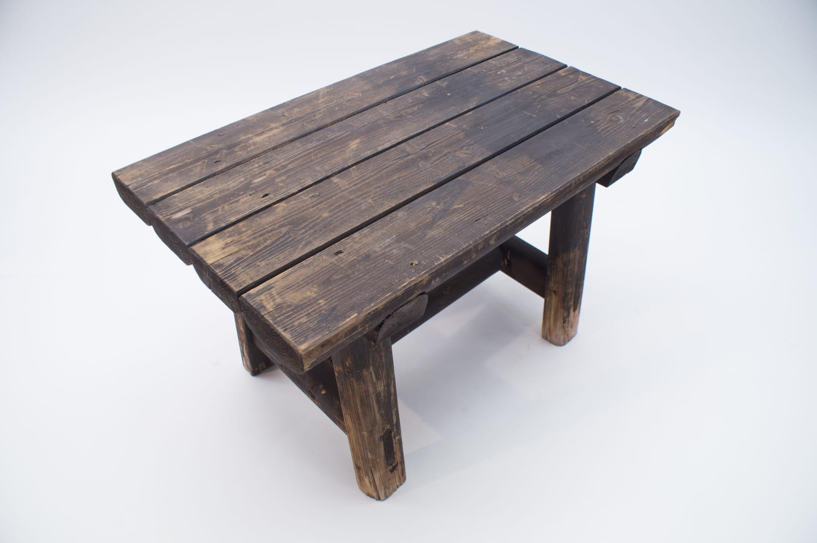 Black Forest Wooden Bench, 1930s-1940s Germany 8