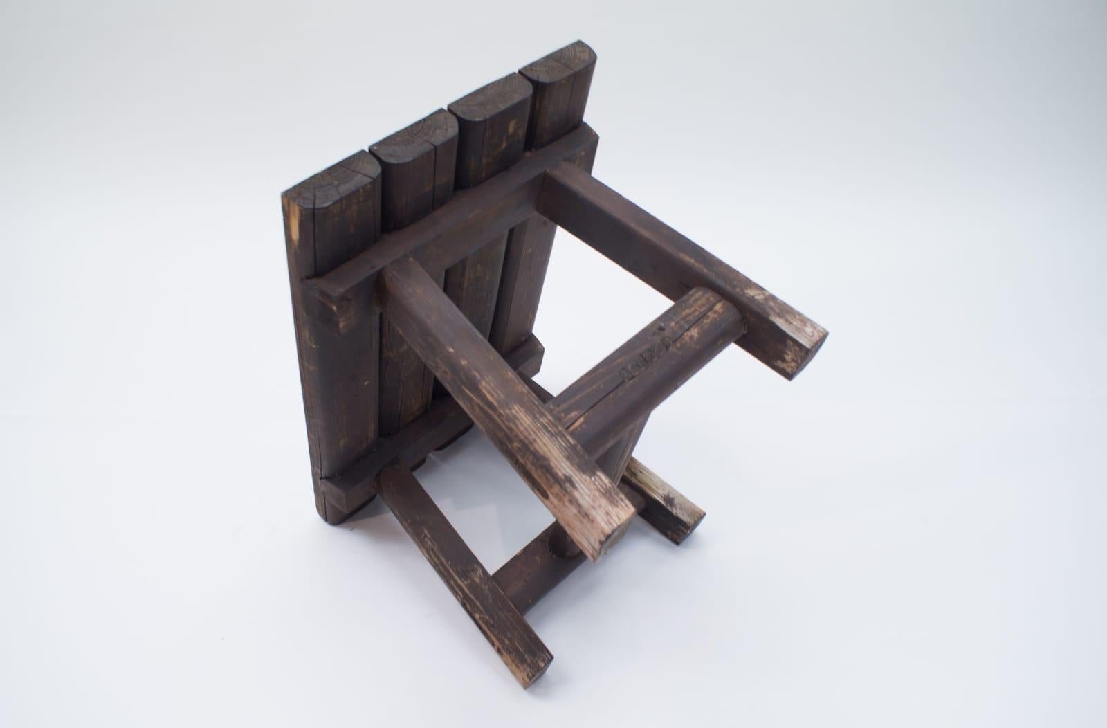 Black Forest Wooden Bench, 1930s-1940s Germany 9