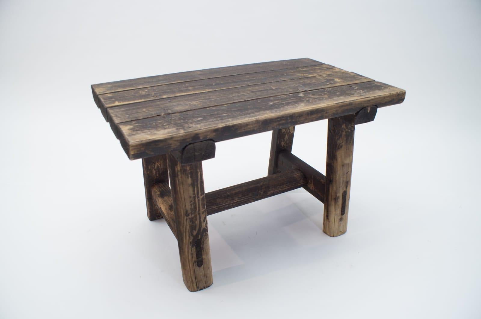 Very nice, handmade bench from the Black Forest.

No nails or screws were used, only tenons.

Very nice patina and signs of age.

There is a second bench available.