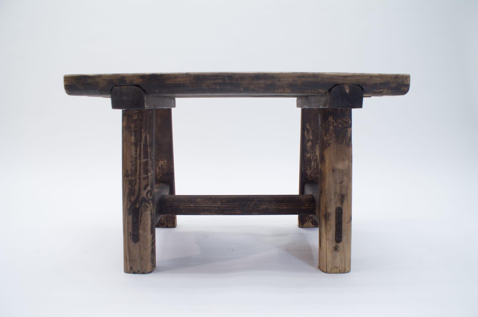 Mid-20th Century Black Forest Wooden Bench, 1930s-1940s, Germany