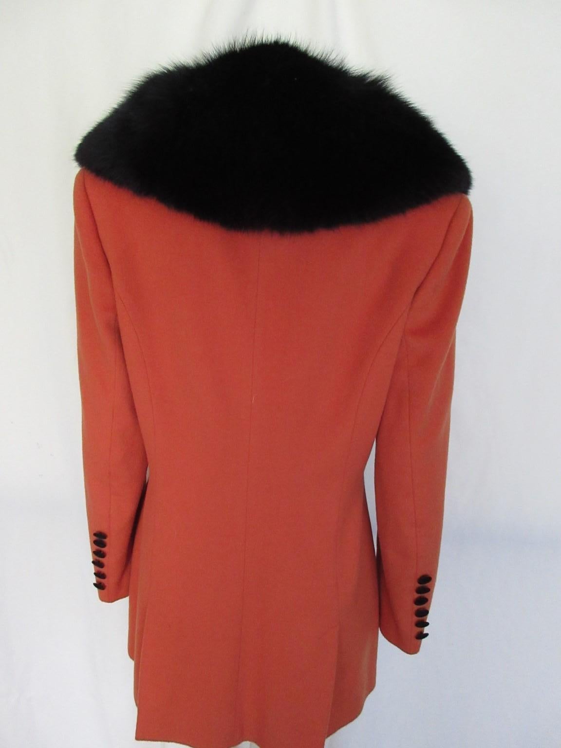 Women's or Men's Black Fox Fur Collar For Sale