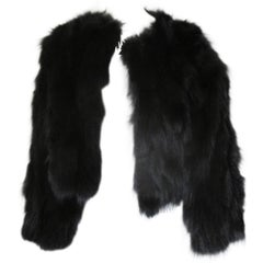 Used Black Fox Fur Jacket