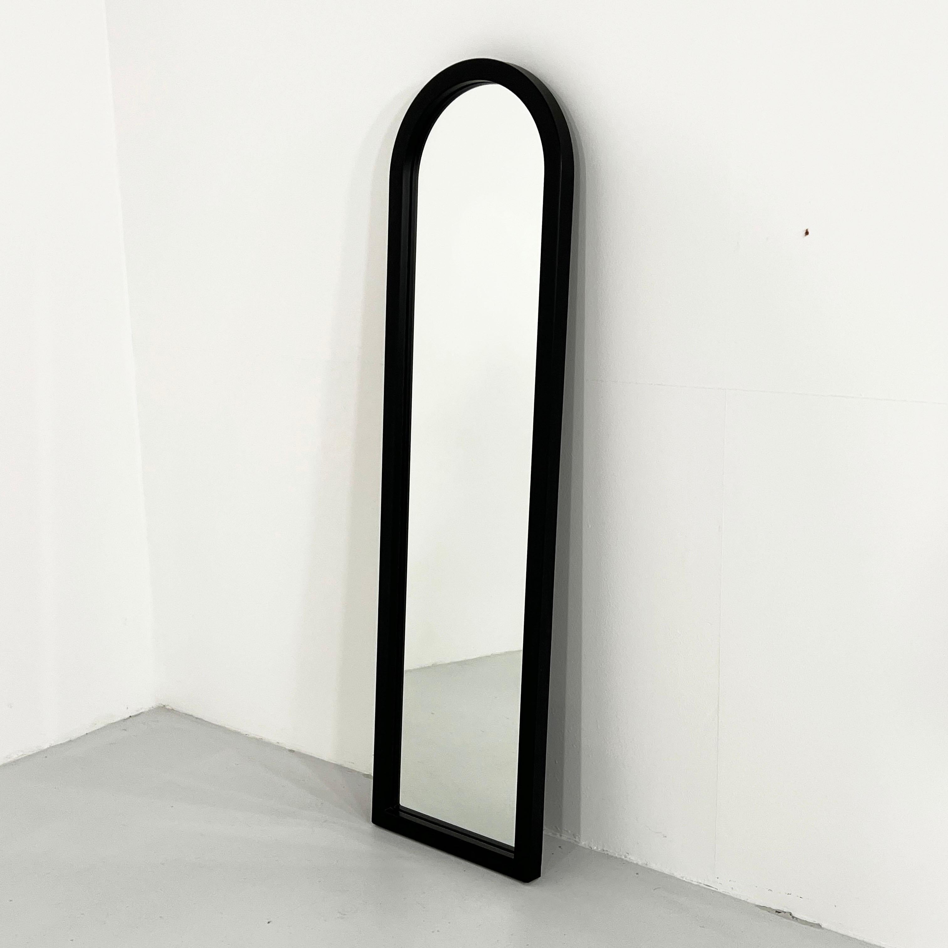 Late 20th Century Black Frame Mirror by Anna Castelli Ferrieri for Kartell, 1980s