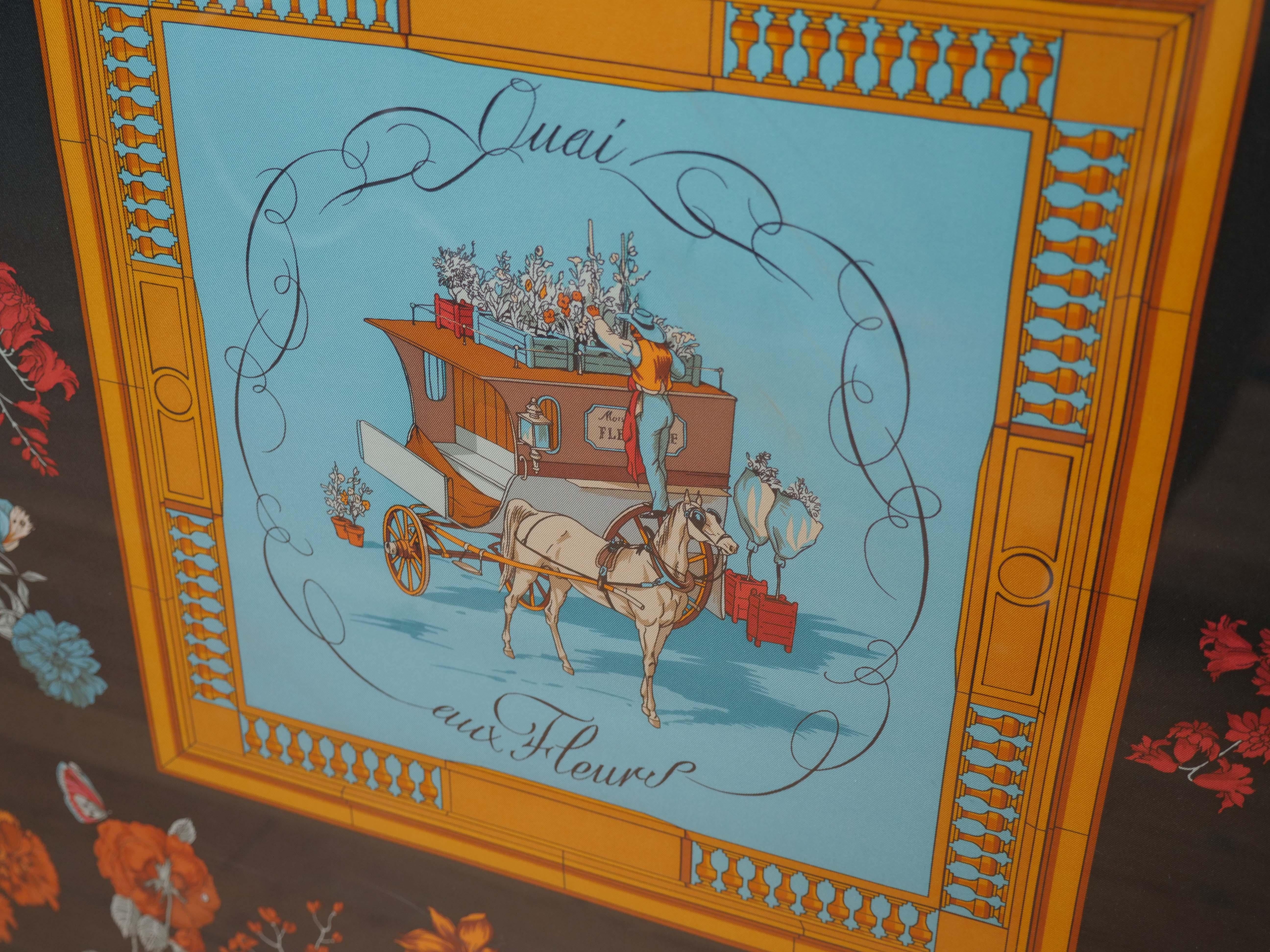 framed hermes scarves
