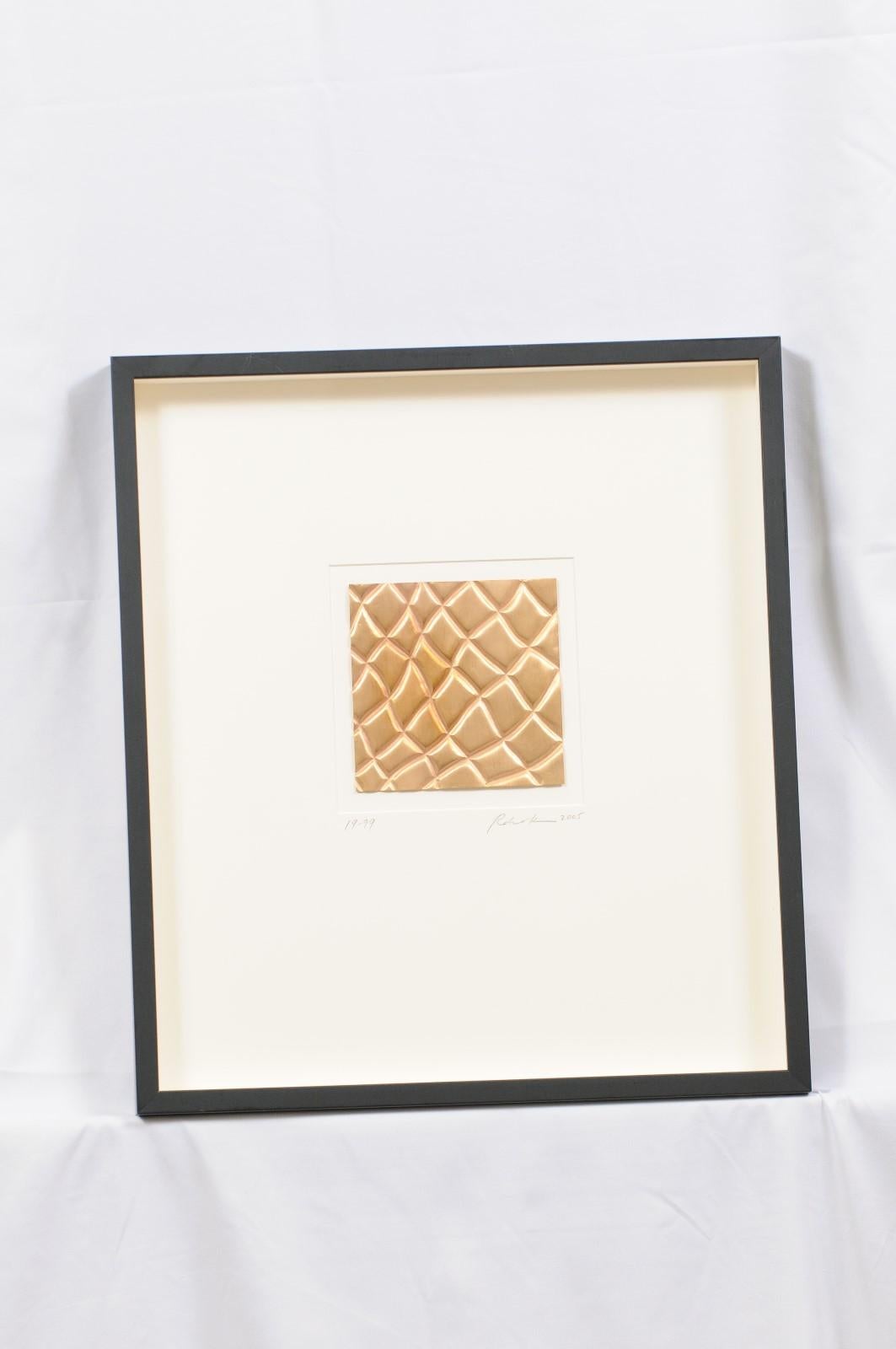 Robert Kuo Repousse Hammered Tile - Edition 1999. 2005 Limited edition.