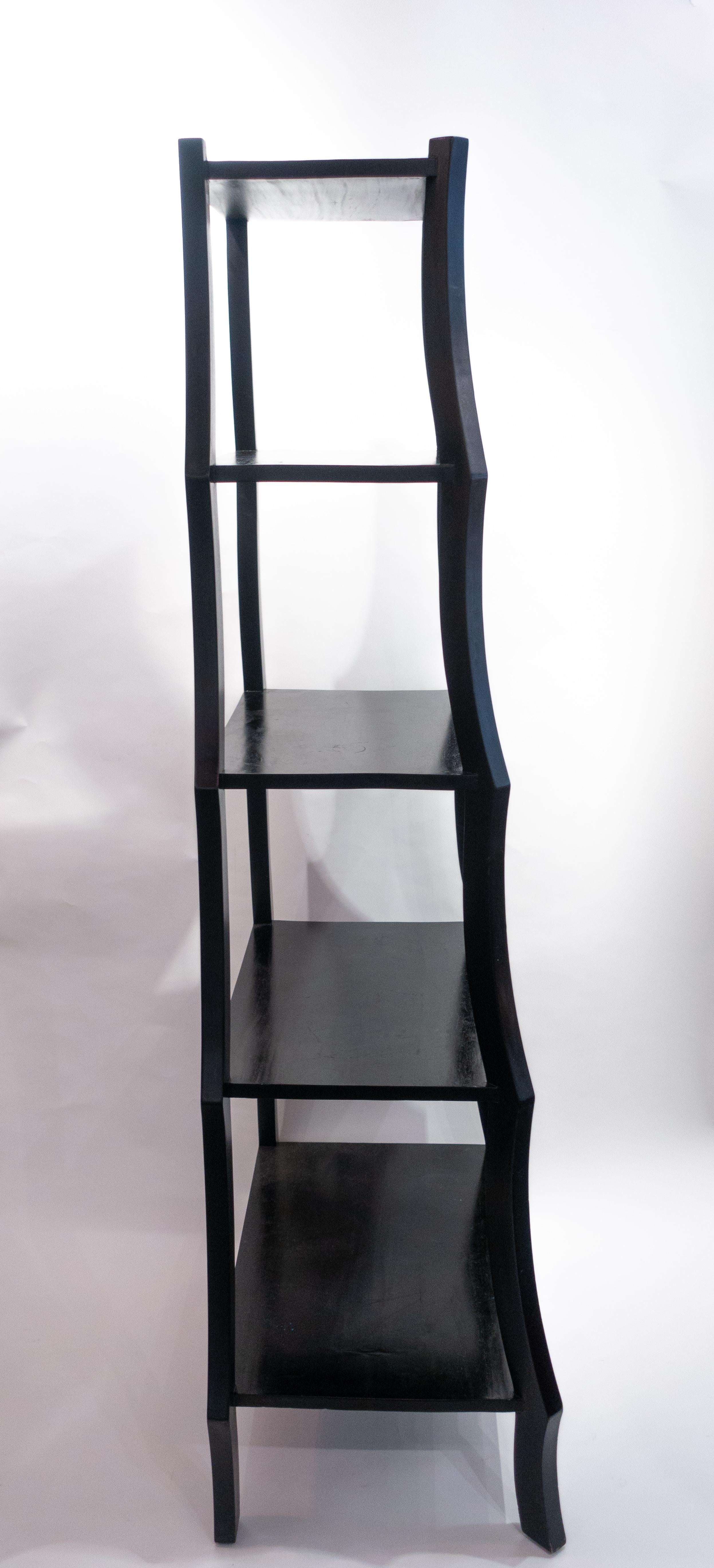 Contemporary Black Free Standing Étagère