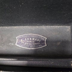 Bronze noir français Napoléon III Boulle Beauté décorative Vanity Toiletry Boîte