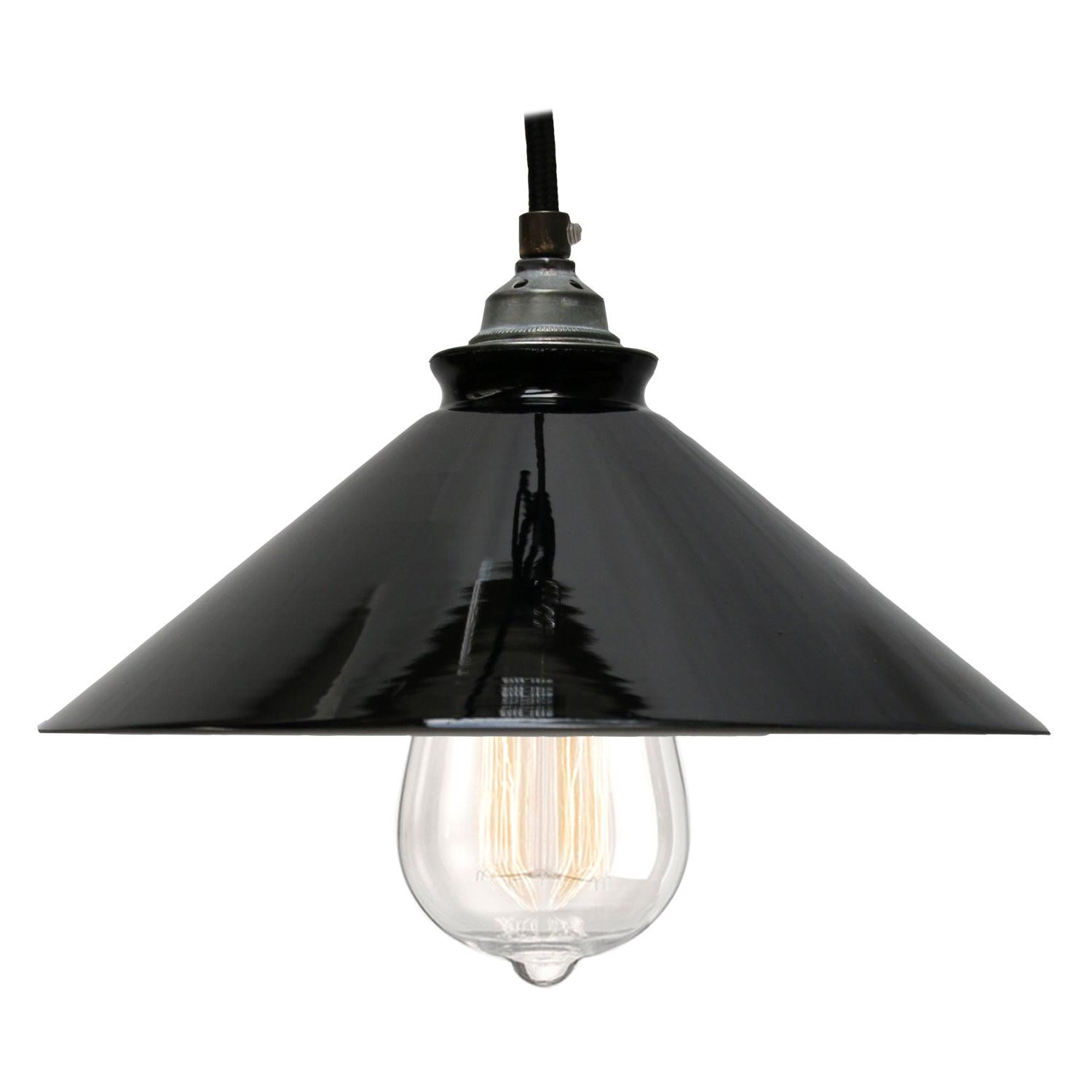 Black French Opaline Glass Shades French Pendant Lights