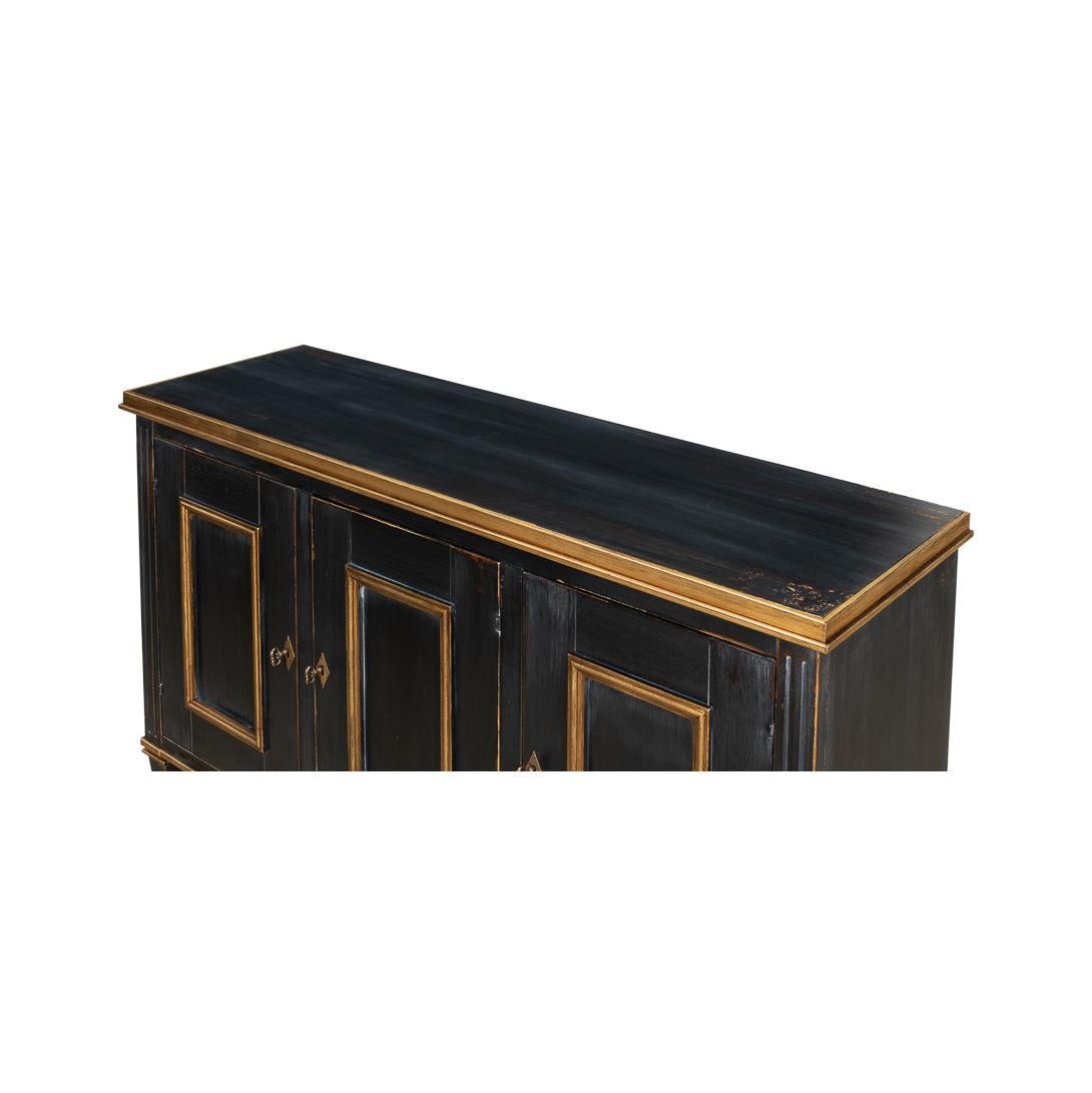 Italiano Credenza francese nera in vendita