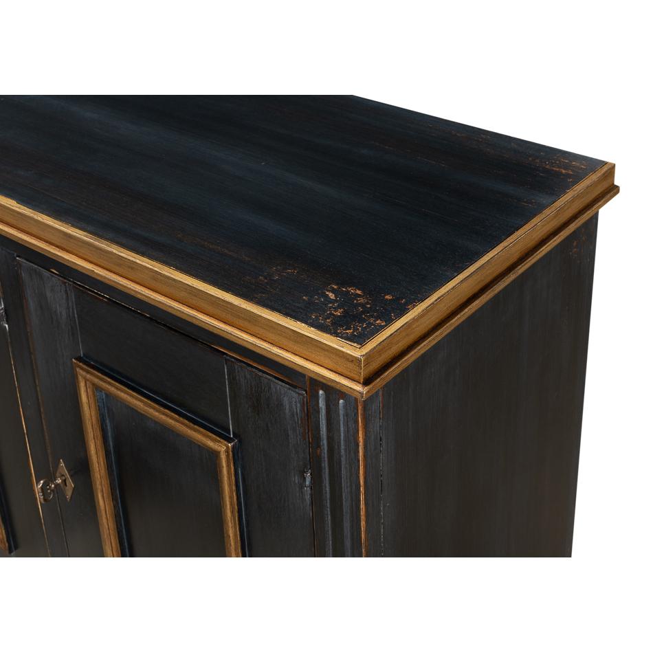 Credenza francese nera in vendita 1