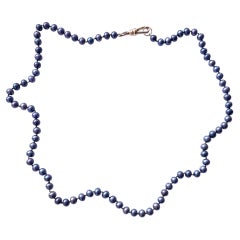 Black Freshwater Pearls Necklace Choker J Dauphin