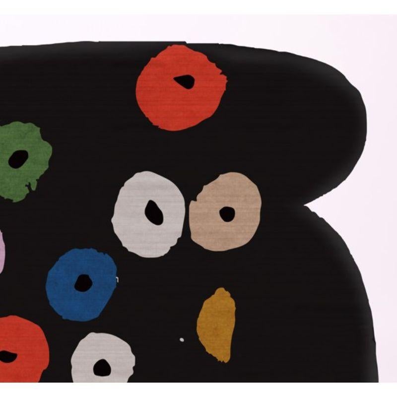 Modern Black Fruti Rug, Large by Chuch Estudio