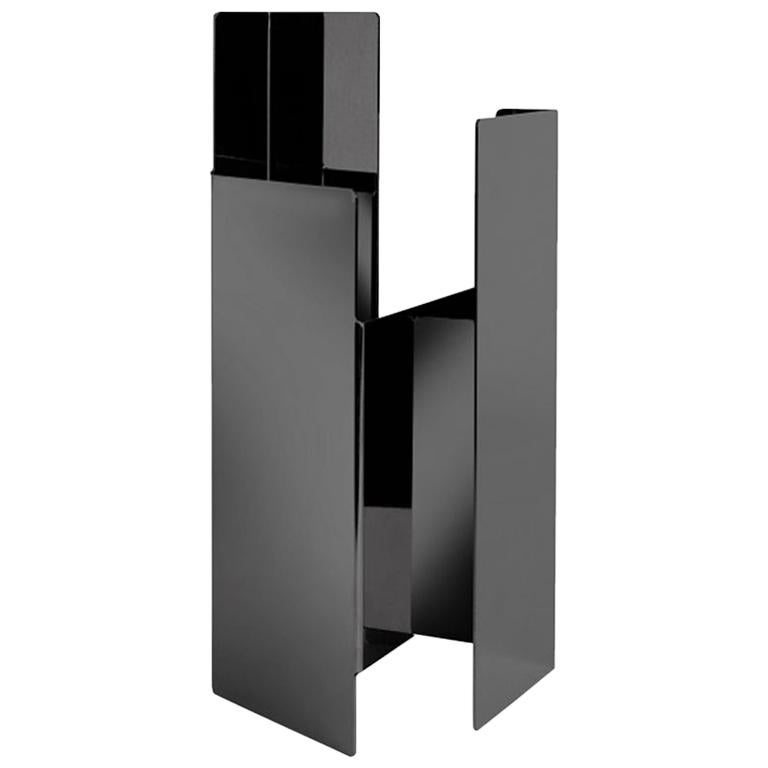 Black Fugit Vase by Mason Editions For Sale