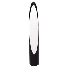 Black Full length  lipstick mirror 1970s