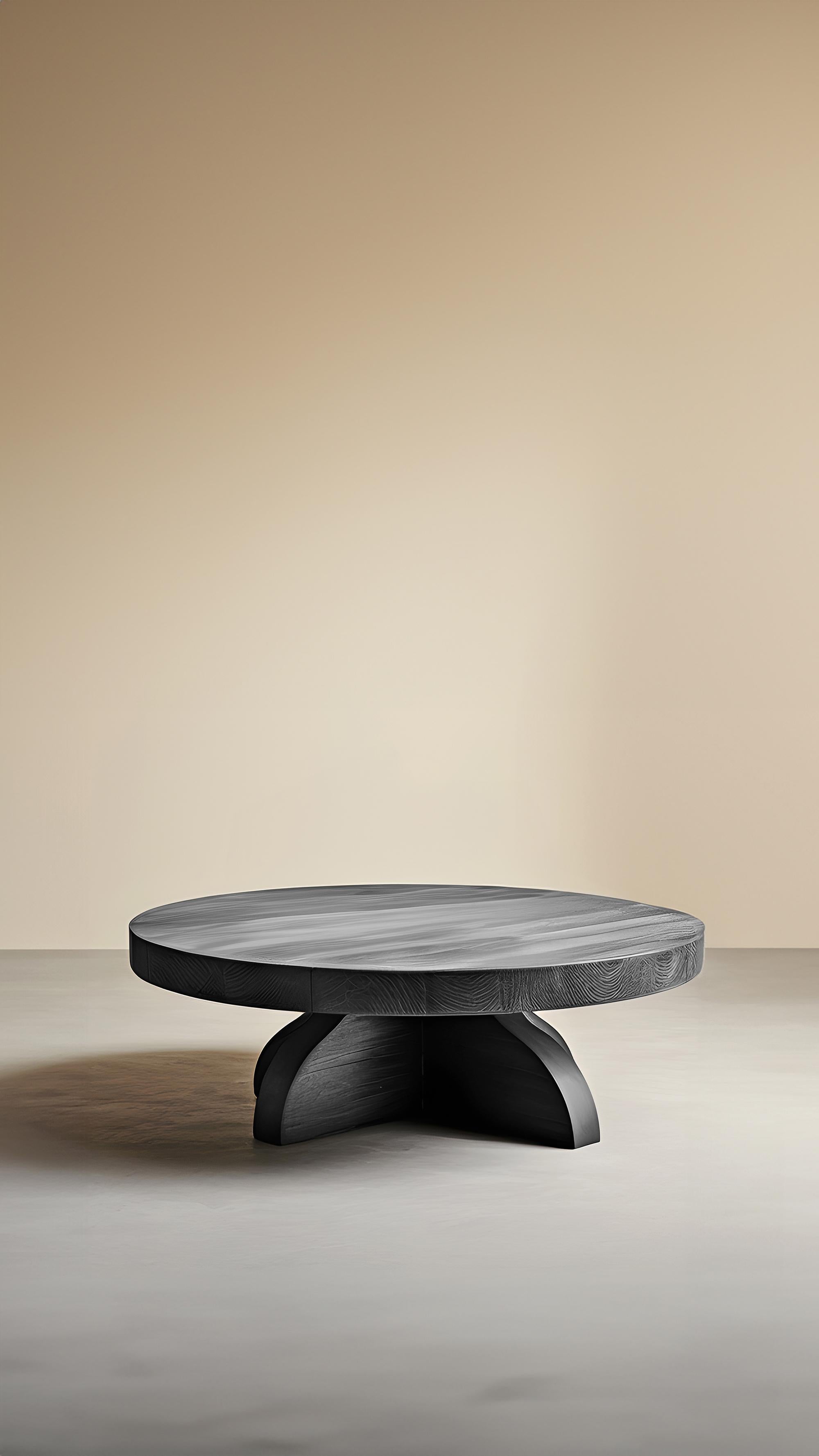 Hardwood Black Fundamenta Abstract Table 57 Contemporary Oak Design by NONO For Sale