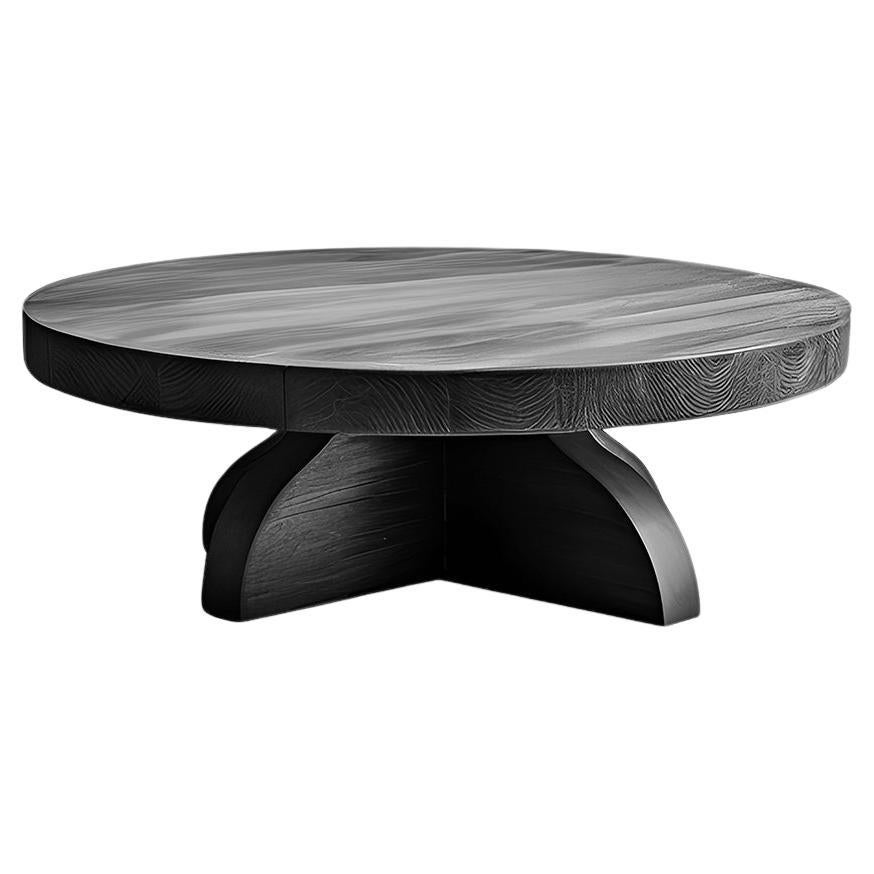 Black Fundamenta Abstract Table 57 Contemporary Oak Design by NONO For Sale
