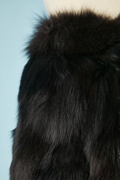 Black furs skirt Lecoanet Hémant