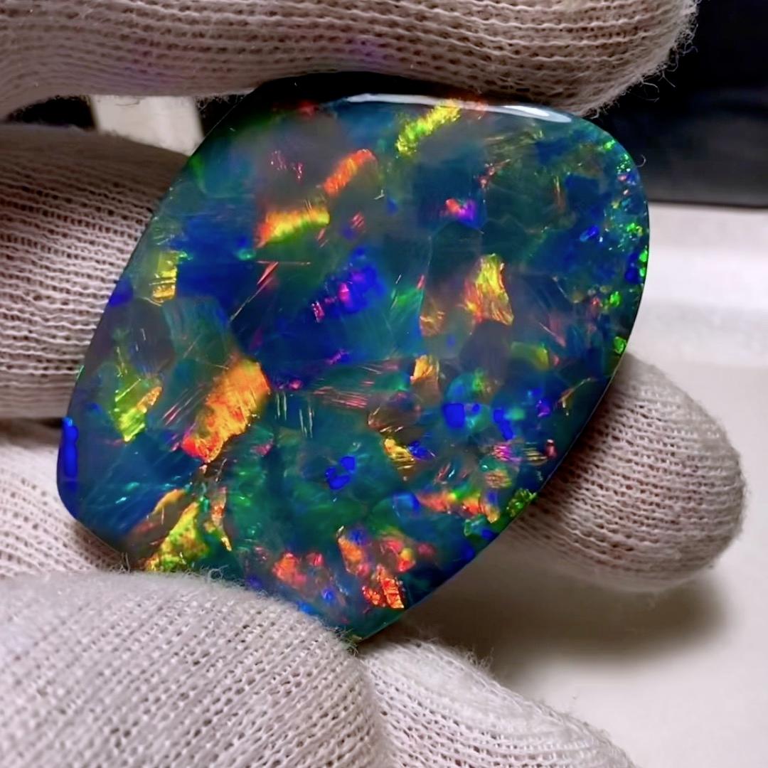 black galaxy opal