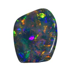 Schwarzer „Black Galaxy“ 99,60 Karat natürlicher massiver, unbehandelter australischer schwarzer Opal