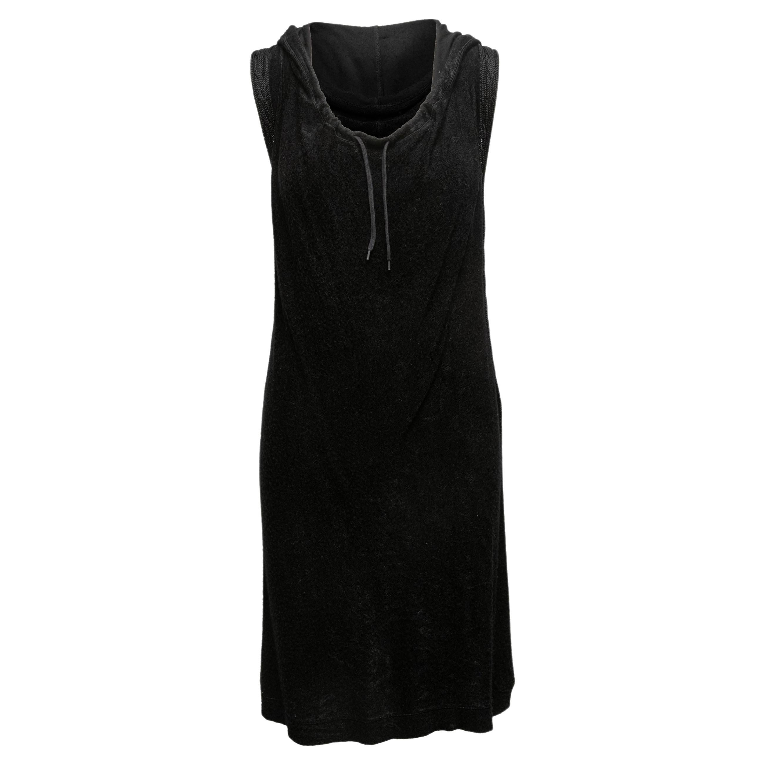 Black Gaultier² Hooded Sleeveless Dress Size US S For Sale