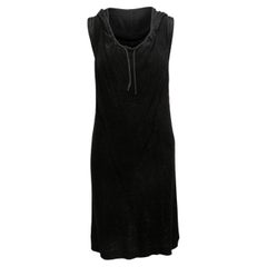 Black Gaultier² Hooded Sleeveless Dress Size US S