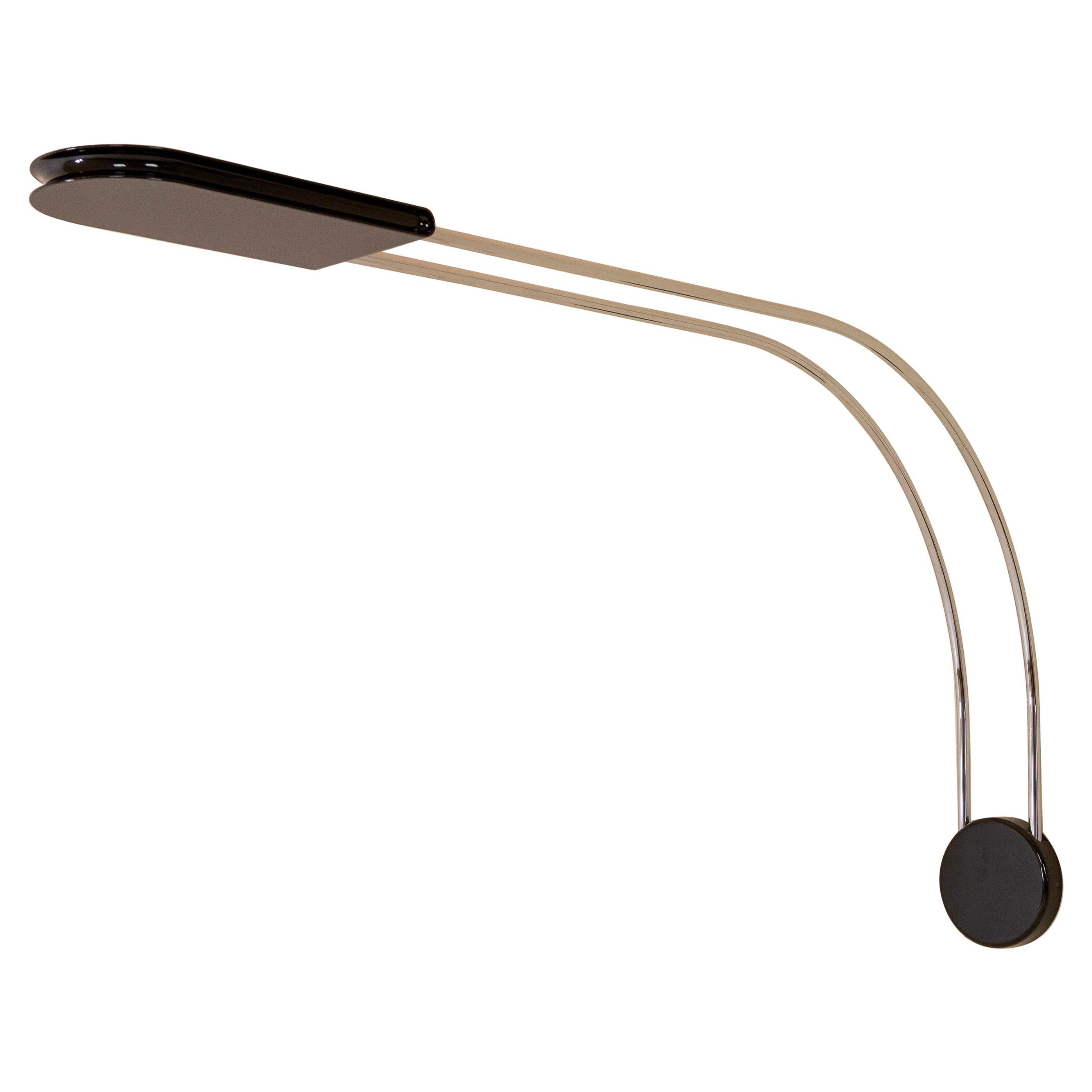Black Gesto Wall Lamp by Bruno Gecchelin for Skipper, 1975 For Sale