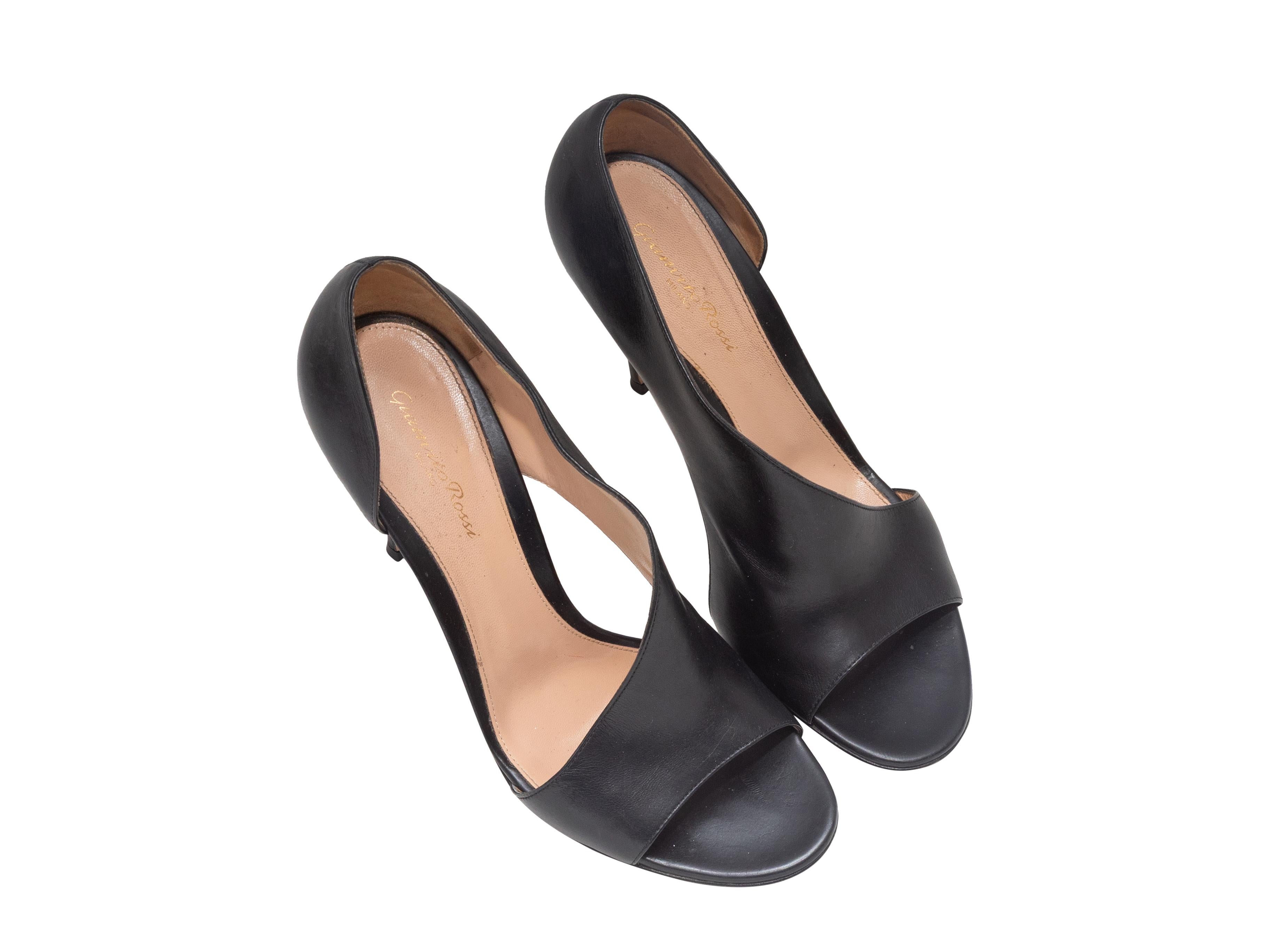 Schwarz Gianvito Rossi Ausschnitt d'Orsay Pumps Größe 40.5 (Braun) im Angebot