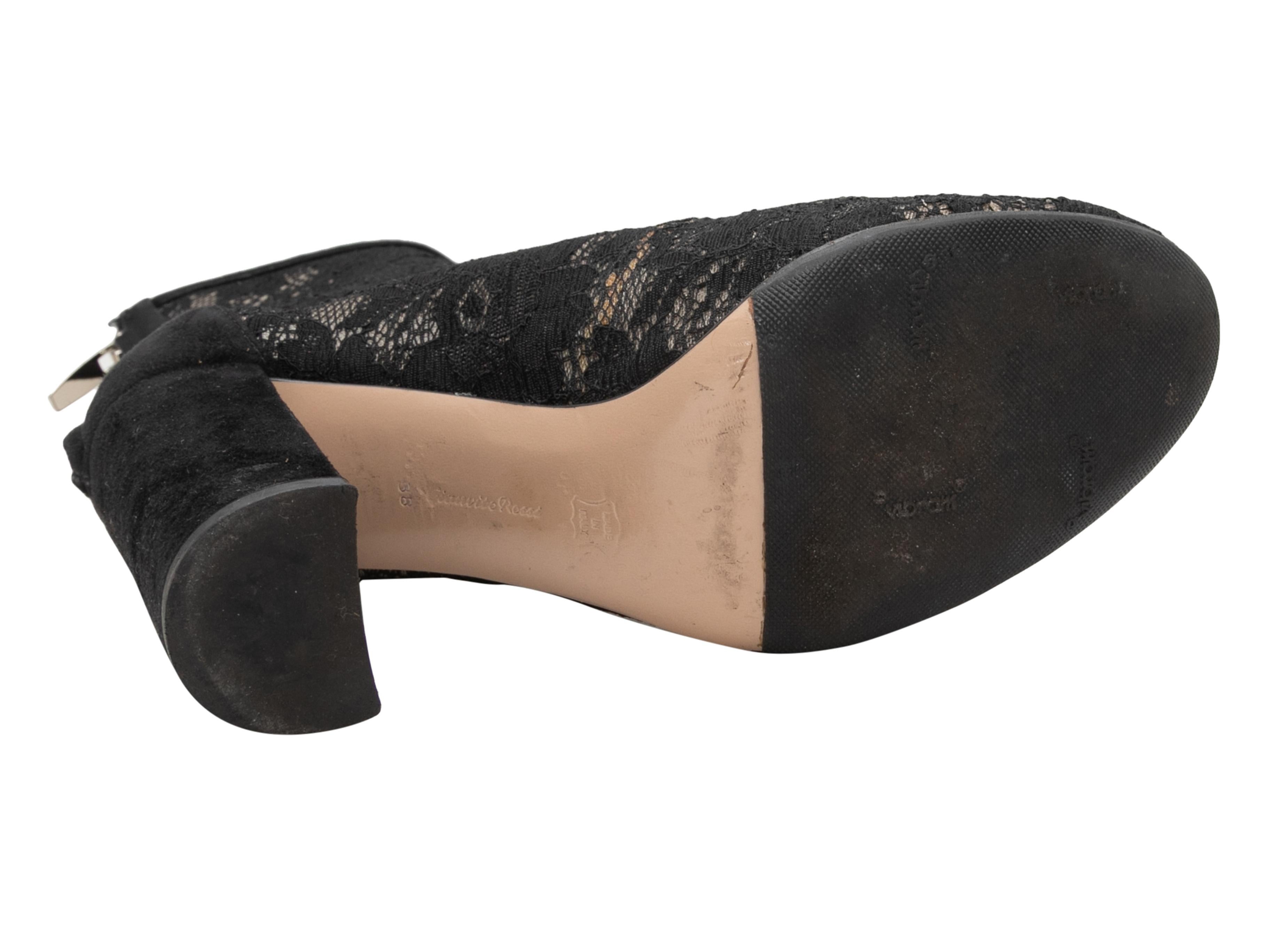De las mujeres Botines de encaje Gianvito Rossi negros talla 38 en venta