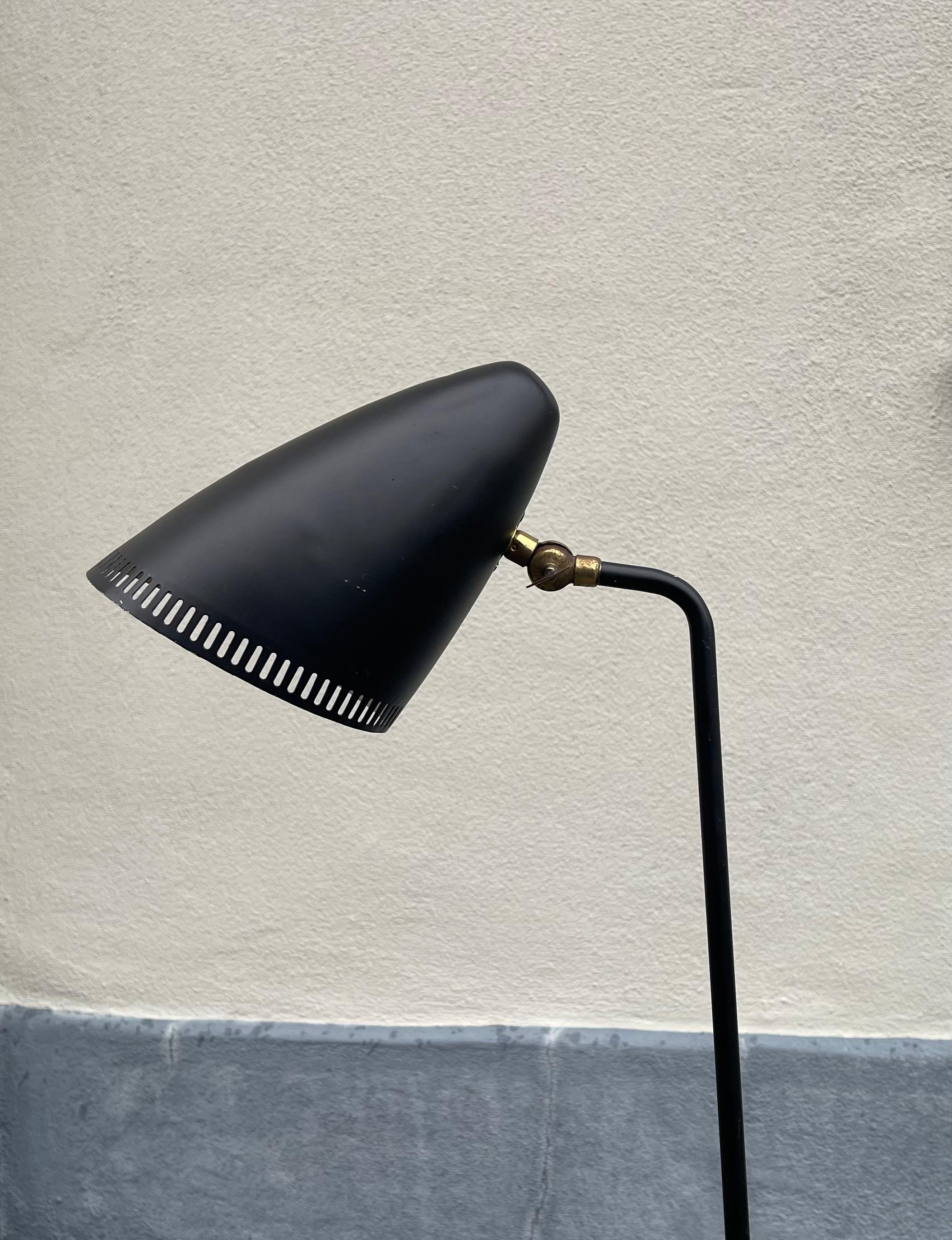 Scandinavian Black Giraffe Floor Lamp by Svend Aage Holm-Sørensen, 1950s