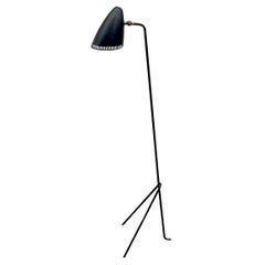 Schwarze Giraffe Stehlampe von Svend Aage Holm Sørensen, 1950er Jahre