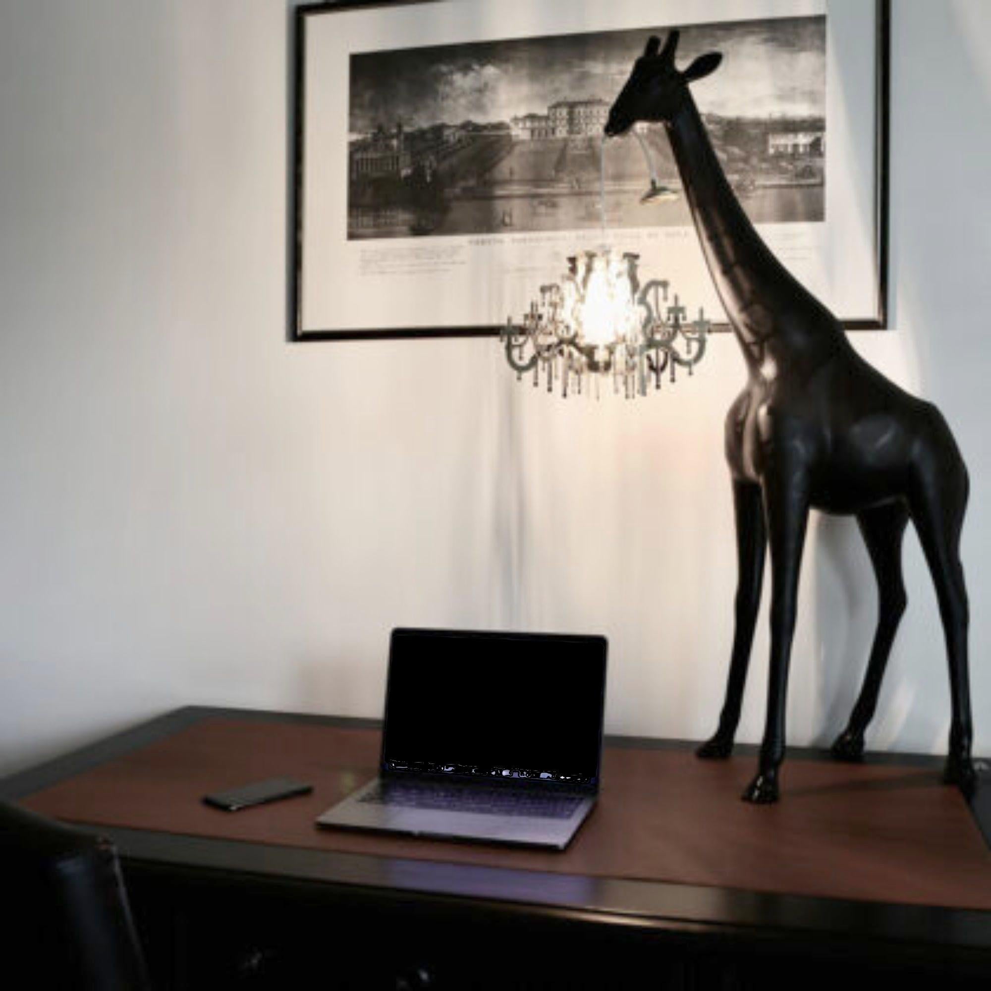 Contemporary In Stock in Los Angeles, Black Giraffe in Love XS Chandelier by Marcantonio