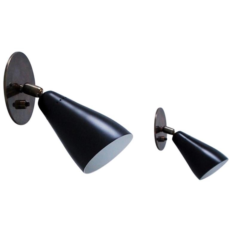 Black Giuseppe Ostuni Directional Sconces