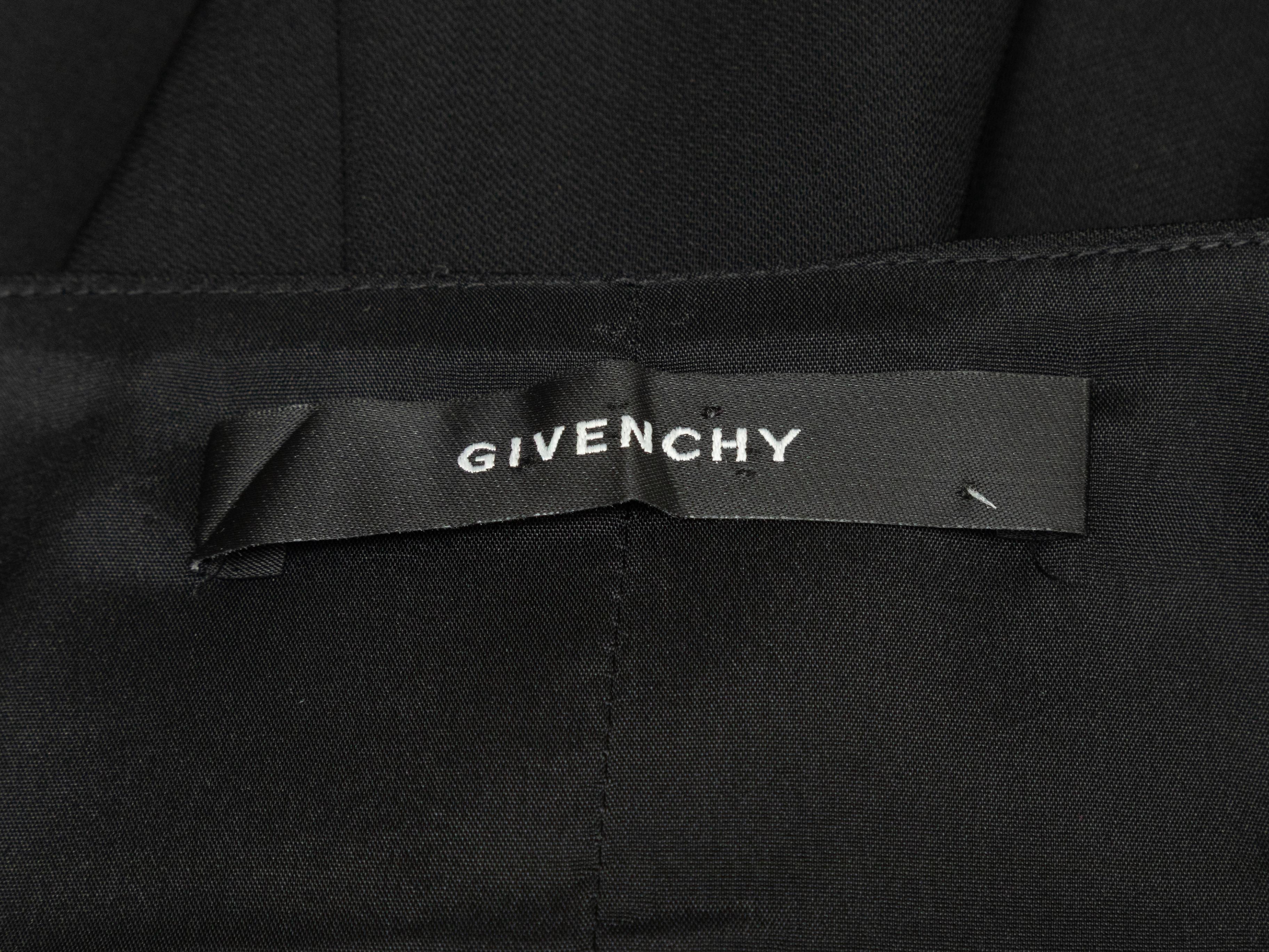 Donna Black Givenchy Grommet-Embellished Short Sleeve Dress Size FR 42 in vendita