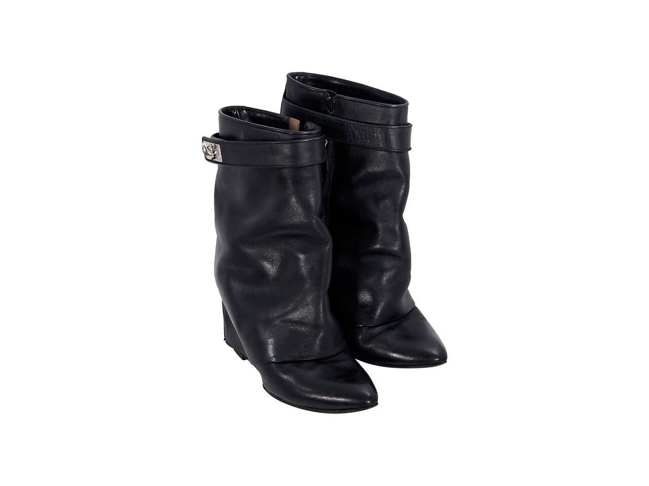 givenchy leather wedge boots