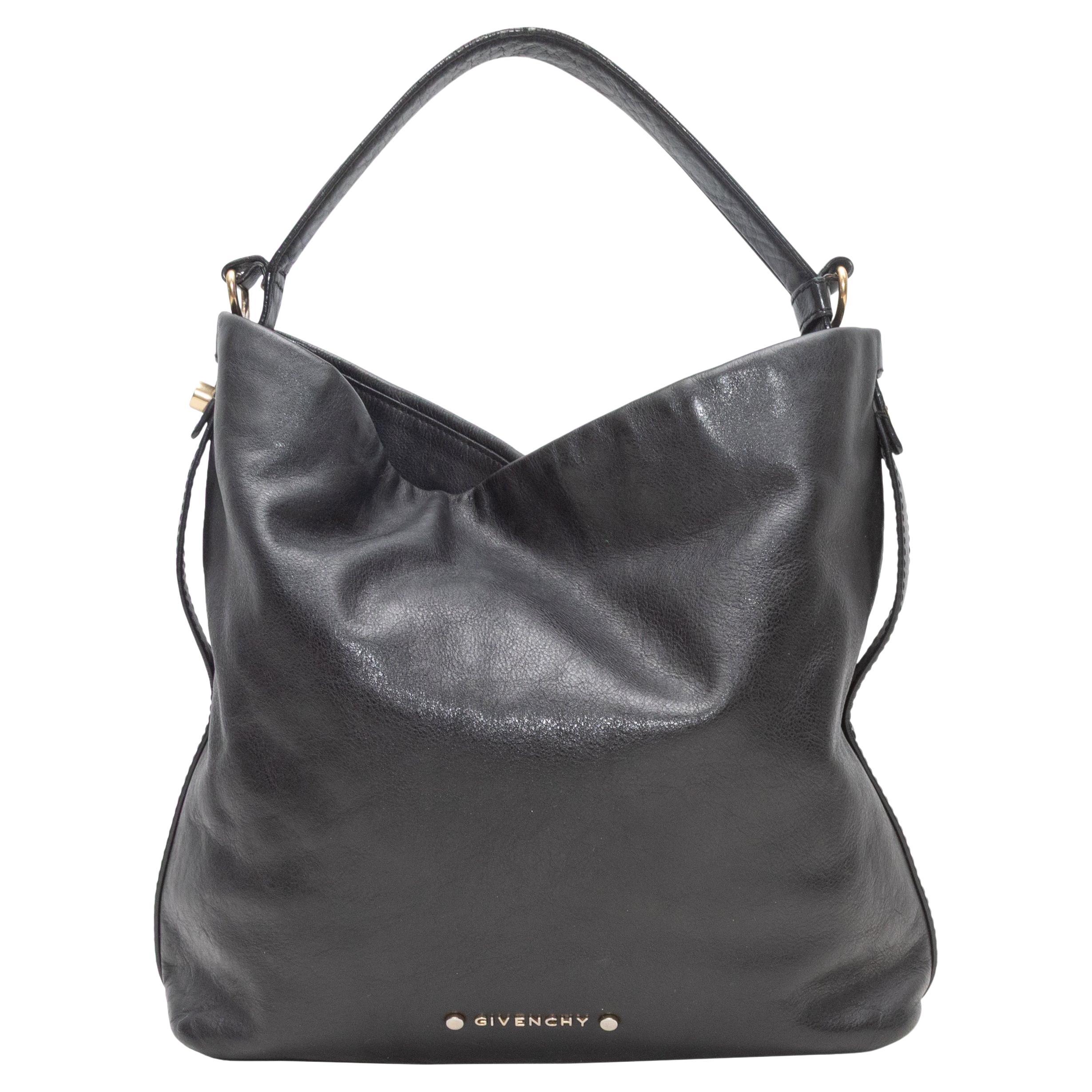 Borsa a tracolla in pelle nera di Givenchy