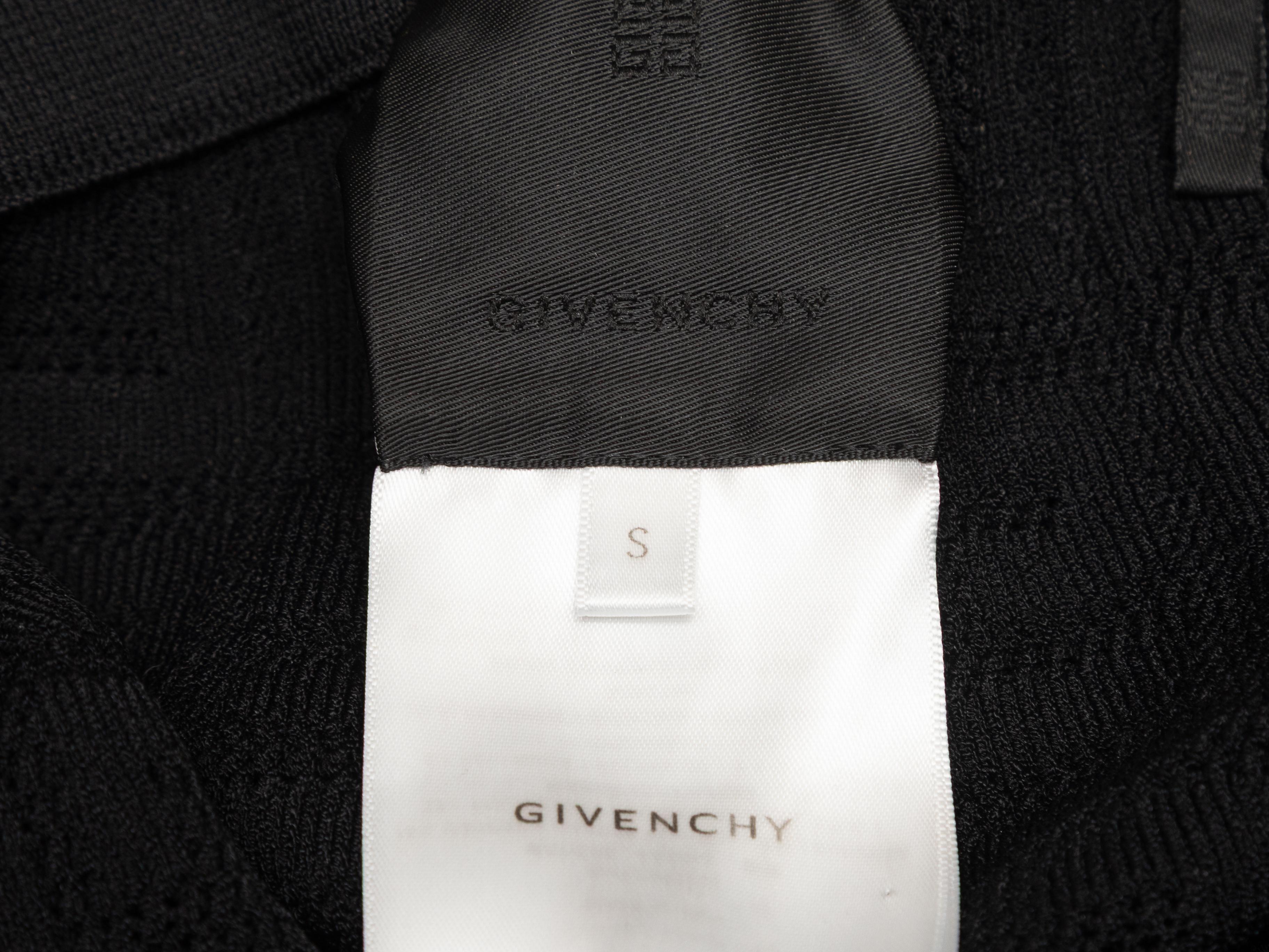 Leggings neri in maglia con logo di Givenchy. Vita elasticizzata. Vita 26