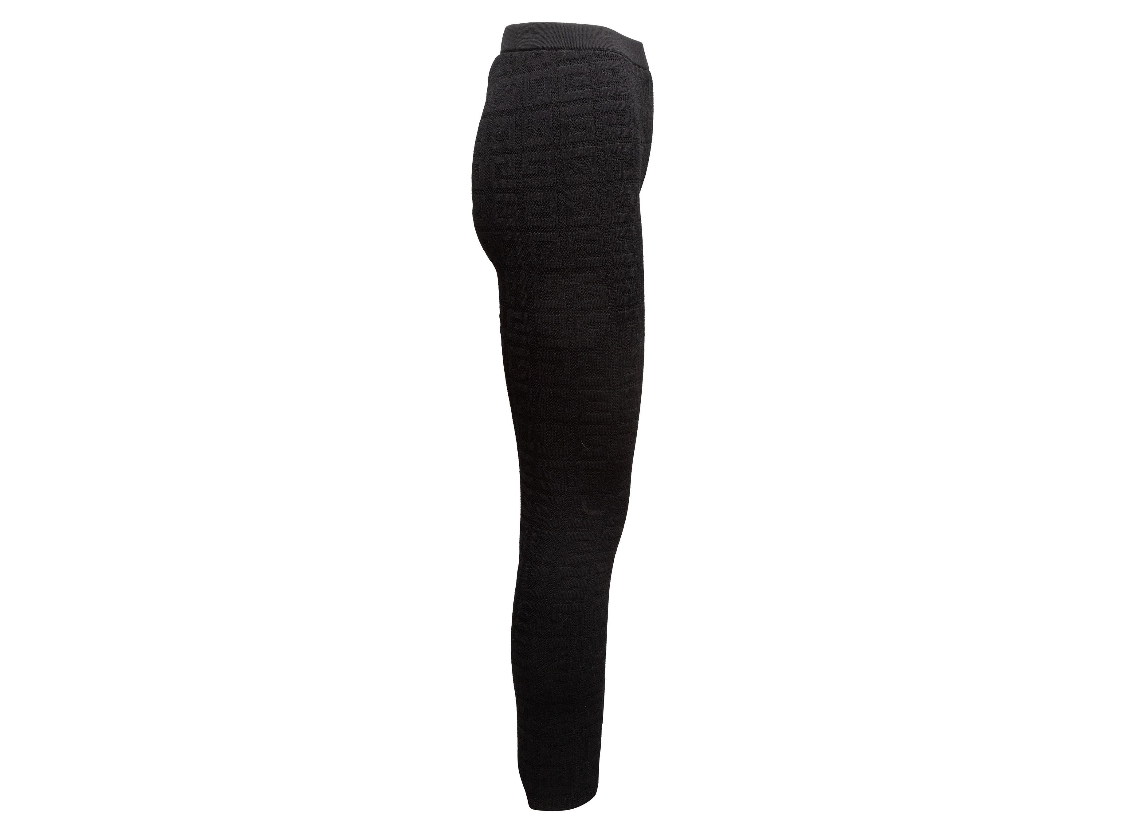Donna Leggings neri con logo di Givenchy taglia US S in vendita