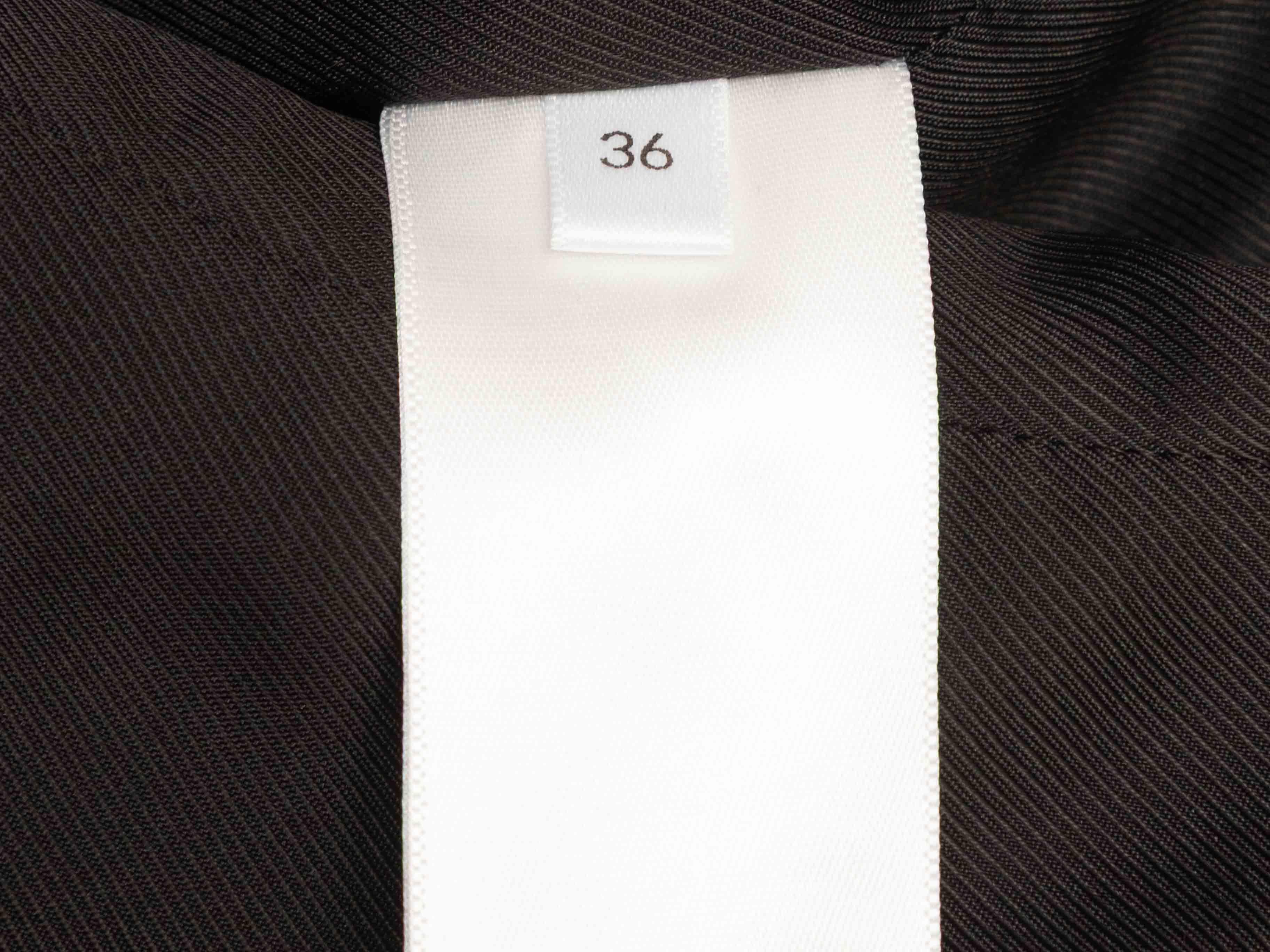 Schwarzes Givenchy ärmelloses Leder Ausschnitt Kleid Größe FR 36 im Angebot 1