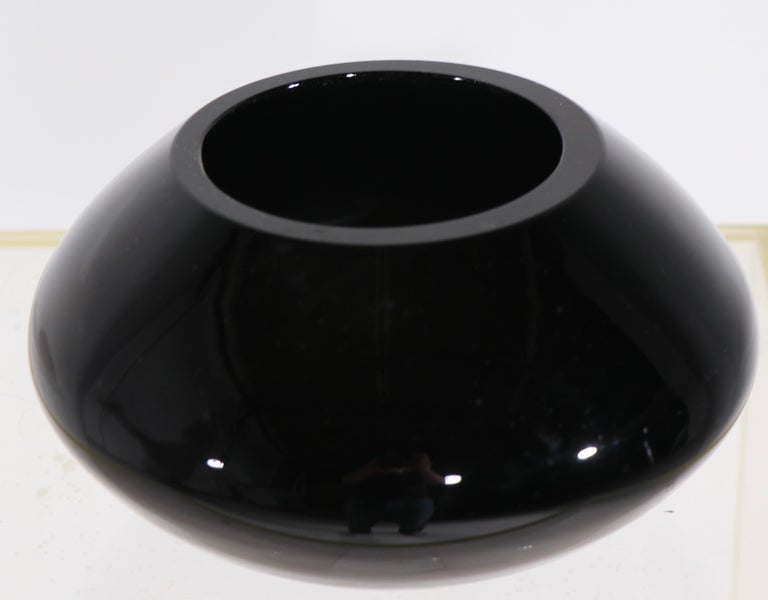 Black Glass Art Deco Bowl Att. to Sakier for Fostoria For Sale at 1stDibs black glass bowls