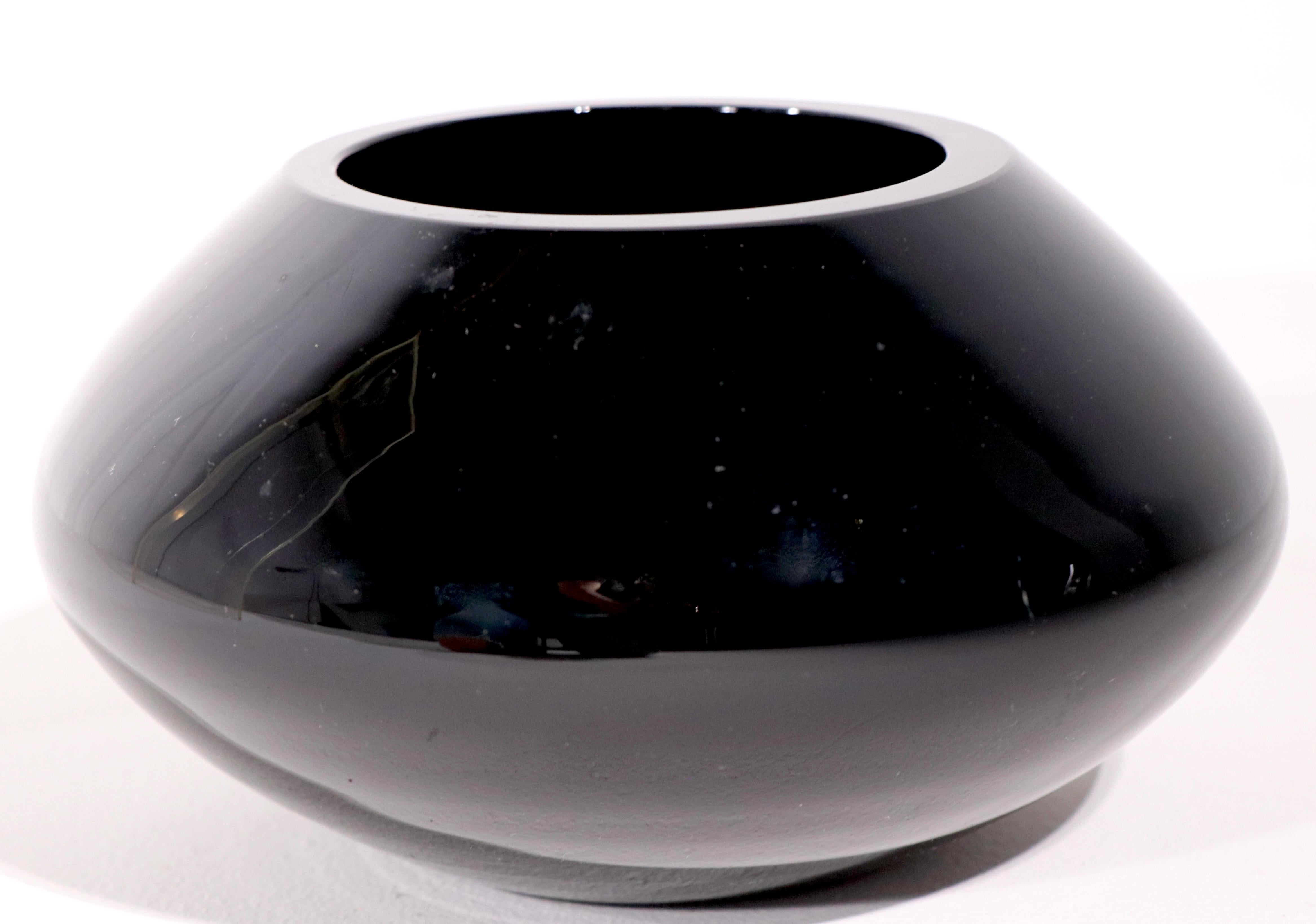 black glass bowls