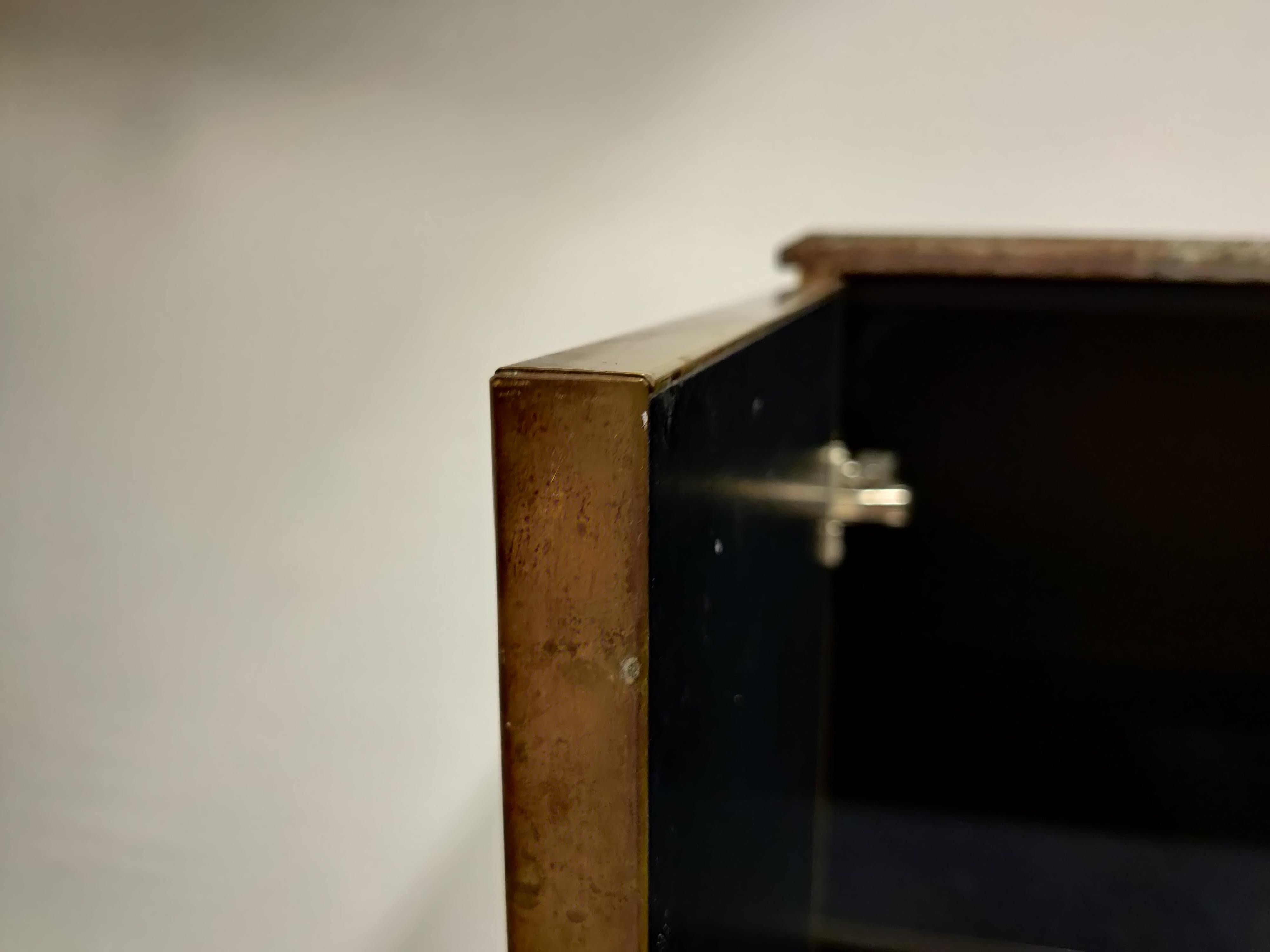 Barra de cristal negro estilo Maison Jansen, años 70 finales del siglo XX en venta